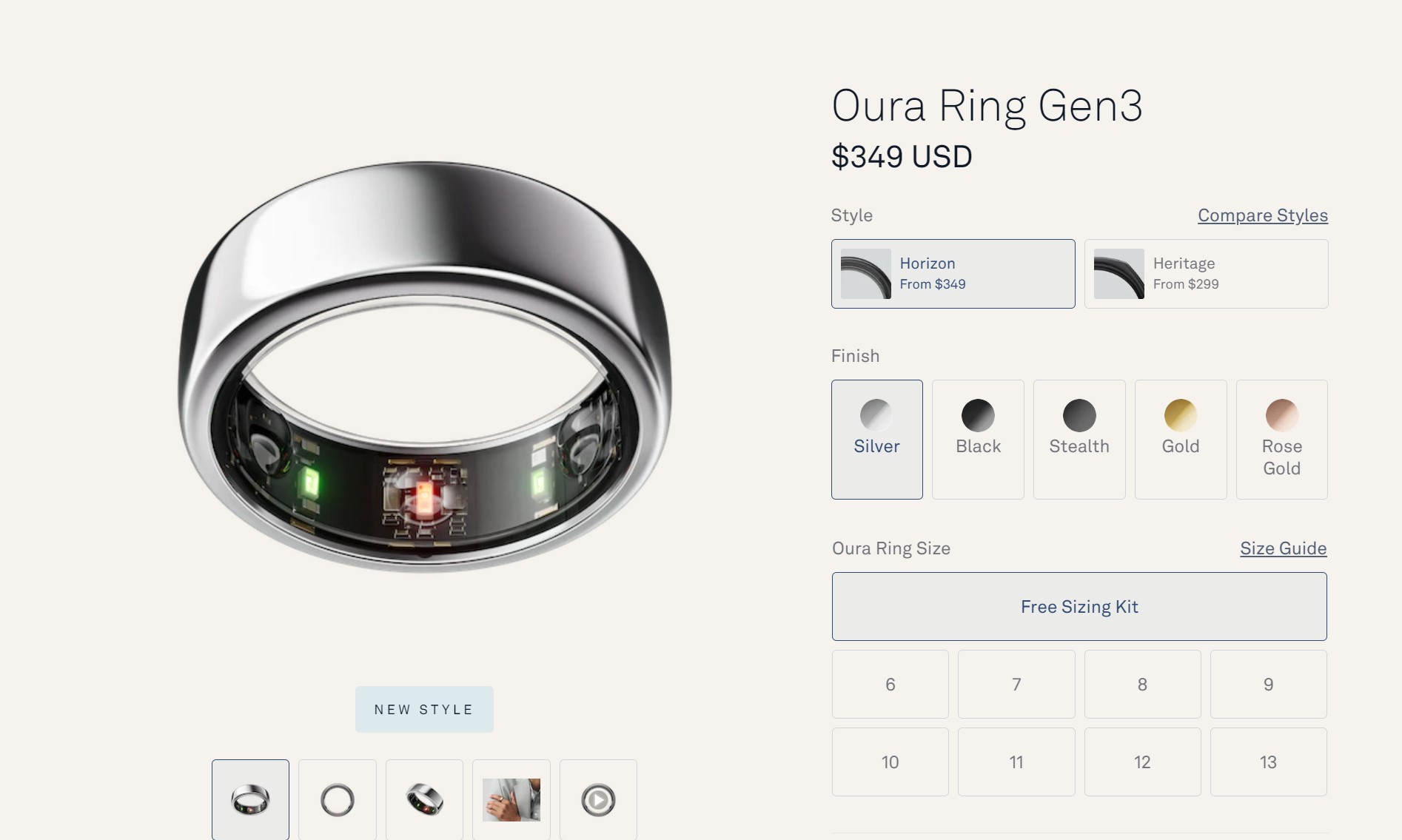 Oura Ring 2 US10(gen2/第2世代) （Amazon.co.jp: Oura Ring 4